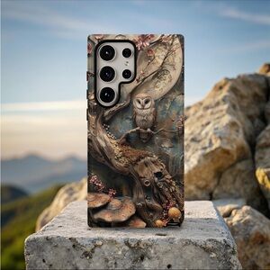 Artistic Owl Phone Case 3D Printed iPhone 15 pro